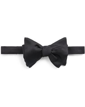 Eton Silk Pre-Tied Bow Tie - Black