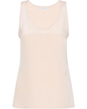 Max Mara Silk Tank Top - Natural