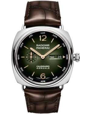 Panerai Platinumtech Radiomir Annual Calendar Watch - Green