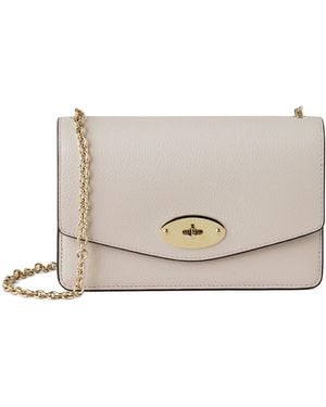 Mulberry Small Leather Darley Cross-Body Bag - Grey