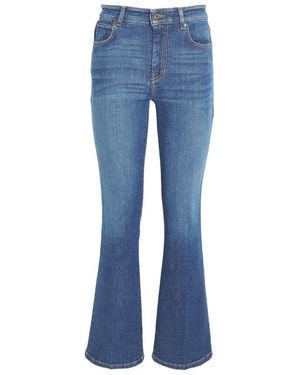 Weekend by Maxmara Cropped Flared Jeans - Blue