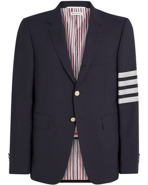 Thom Browne Wool 4-Bar Stripe Blazer - Black