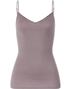 Hanro Cotton Seamless Tank Top - Purple