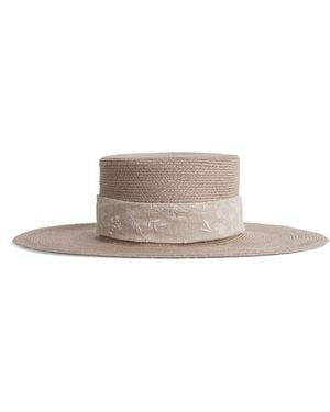 Eleventy Linen Hat - White