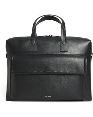 Paul Smith Leather Folio Bag - Black