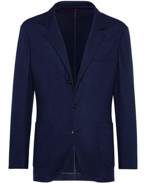 Brunello Cucinelli Cashmere Jersey Blazer - Blue