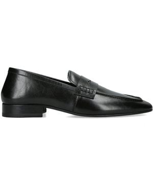 Dries Van Noten Leather Penny Loafers - Black