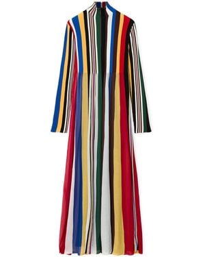 Loewe Stripe Maxi Dress - Red