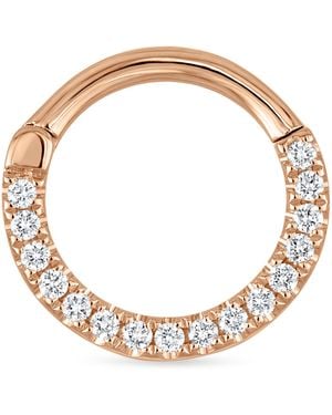 Maria Tash Diamond Horizontal Eternity Single Hoop Earring - Metallic