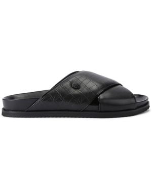 Kurt Geiger Leather Baron Sandals - Black