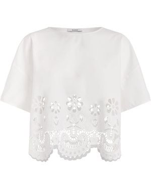 Stylein Eyelet Jassira Blouse - White