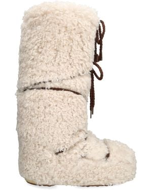 Moon Boot Faux Fur Icon Curly S - Natural