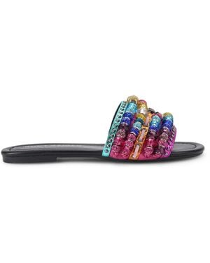 Kurt Geiger Southbank Beaded Slides - Purple