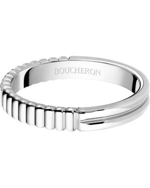 Boucheron Platinum Quatre Radiant Edition Wedding Band - Metallic