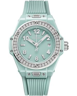 Hublot Ceramic And Diamond Big Bang One Click Watch - Blue