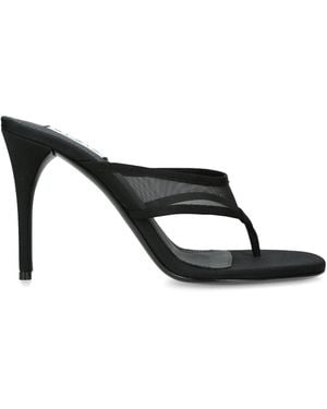 Alaïa Mesh Infra Thong Mules 90 - Black