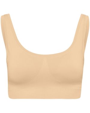 Hanro Padded Touch Feeling Crop Top - Natural