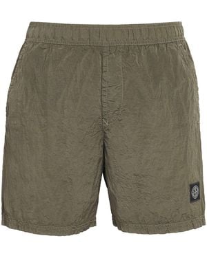 Stone Island Recycled Logo Swim Shorts - Green