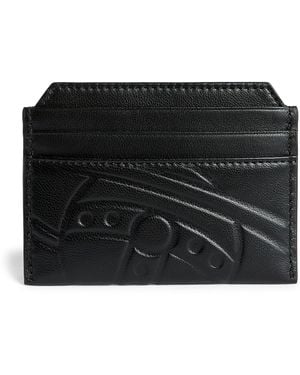 Vivienne Westwood Leather Orb Card Holder - Black