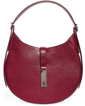 Polo Ralph Lauren Small Leather Id Shoulder Bag - Red