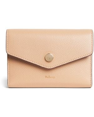 Mulberry Leather Folded Wallet - Natural