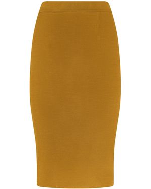 Tom Ford Knitted Midi Skirt - Green