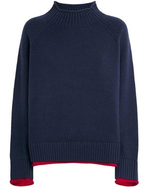 Rag & Bone Cotton-Wool Hazel Jumper - Blue