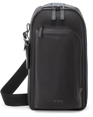Tumi Leather Gregory Cross-Body Bag - Black