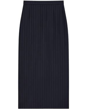 Givenchy Wool Midi Skirt - Blue