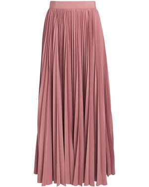 Eleventy Pleated Maxi Skirt - Red