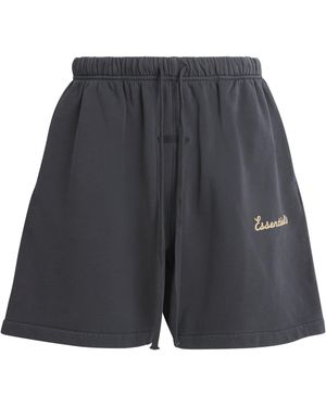 Fear Of God Cotton Logo Sweat Shorts - Grey