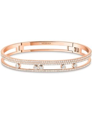 Messika Move Romane And Diamond Pavé Bangle - Natural
