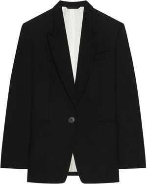 Givenchy Wool Single-Breasted Jacket - Black