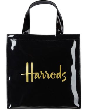 Harrods Small Logo Shopper Bag - Black