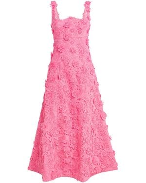 LEO LIN Lace Odette Midi Dress - Pink