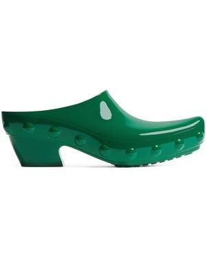 Bottega Veneta Curved-Toe Gondola Clog Mules 65 - Green
