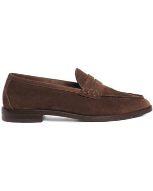 Ralph Lauren Ralph Lauren Label Suede Penny Loafers - Brown