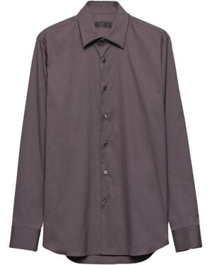 Prada Stretch-Cotton Shirt - Purple