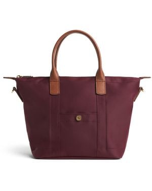 Harrods Grab Nylon Tote Bag - Purple