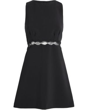 Claudie Pierlot Lace-Trim Mini Dress - Black