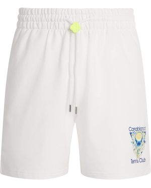 CASABLANCA Tennis Club Icon Sweatshorts - White
