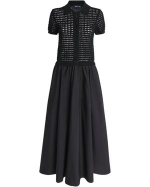 Polo Ralph Lauren Cotton Hybrid Maxi Dress - Black