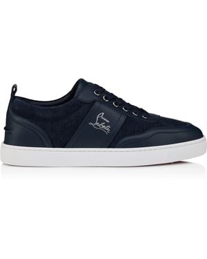 Christian Louboutin Retero Leather Low-Top Trainers - Blue