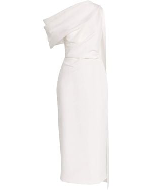 ROKSANDA Crepe Draped Maite Maxi Dress - White