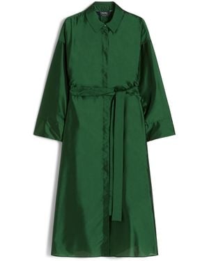 Max Mara Belted Midi Dress - Green