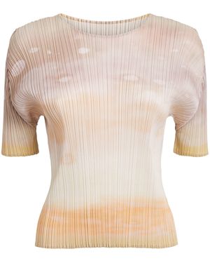Pleats Please Issey Miyake Sea Bubble Top - Natural