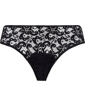 Hanro Stretch-Cotton Moments Mini Briefs - Black