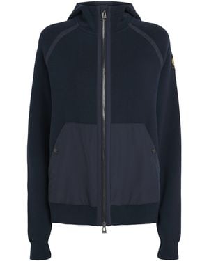 Belstaff Cotton Hooded Zip-Up Cardigan - Blue