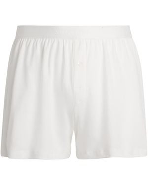 Sunspel Sea Island Cotton Boxer Shorts - White