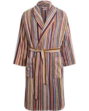 Paul Smith Cotton Stripe Robe - Multicolour